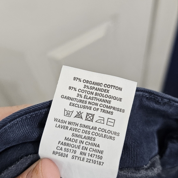 Frank And Oak Josephine Wide Leg Crop in Navy - Picture 6 of 8